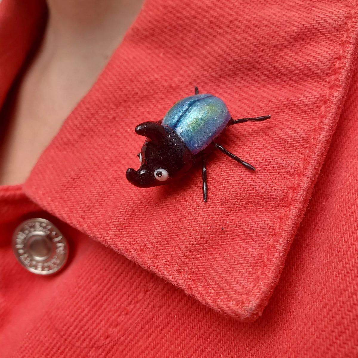 pins insectes scarabée rhinocéros alias « scaracorne » bleu4