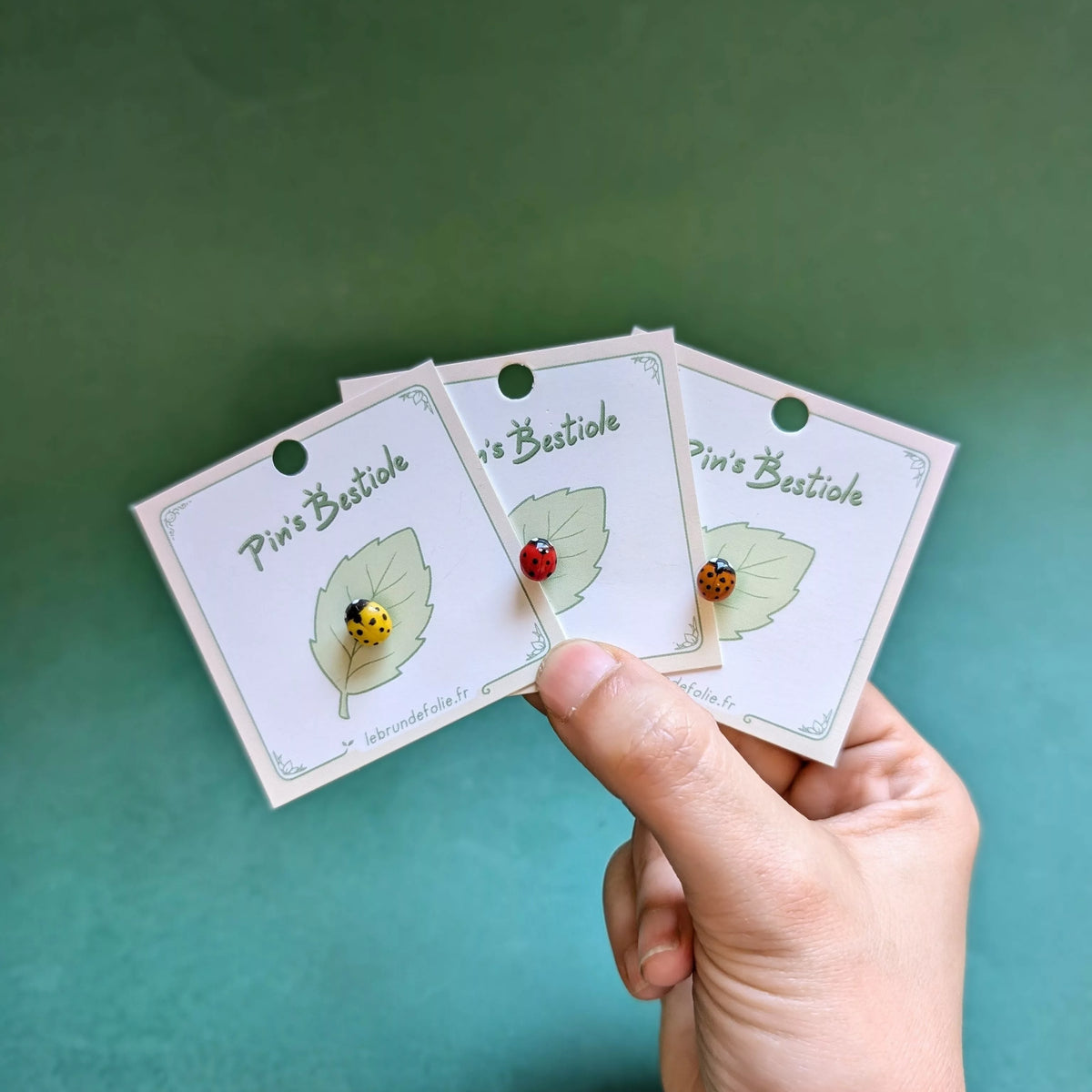 pins coccinelles : choisissez votre couleur personnalisée !